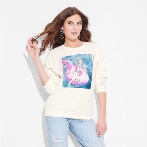 Barbie Graphic Cream Sweater - Picture 2 of 6